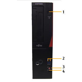 富士通デスクトップ パソコン ESPRIMO D583/H 各部名称/外観 - FMWORLD