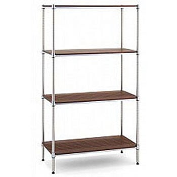 ホームエレクターブランチシェルフ ダークブラウン 奥行350mm ERECTA