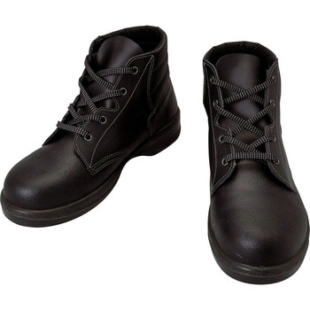 安全靴 編上靴 7522黒 シモン ミドルカット安全靴 【通販モノタロウ】
