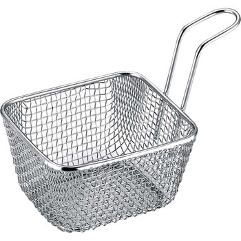 KM ミニ ステンレス 角型フライバスケット EBM(江部松商事) 業務用