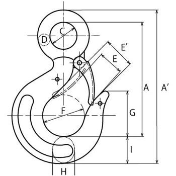 重量フック バネ付 大洋製器工業 【通販モノタロウ】