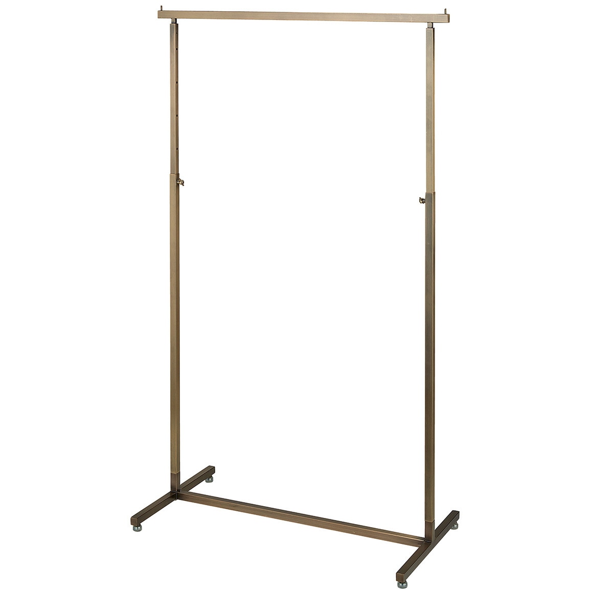 2105-127 アンティークゴールドハンガーラック 角パイプ 1台 ストア