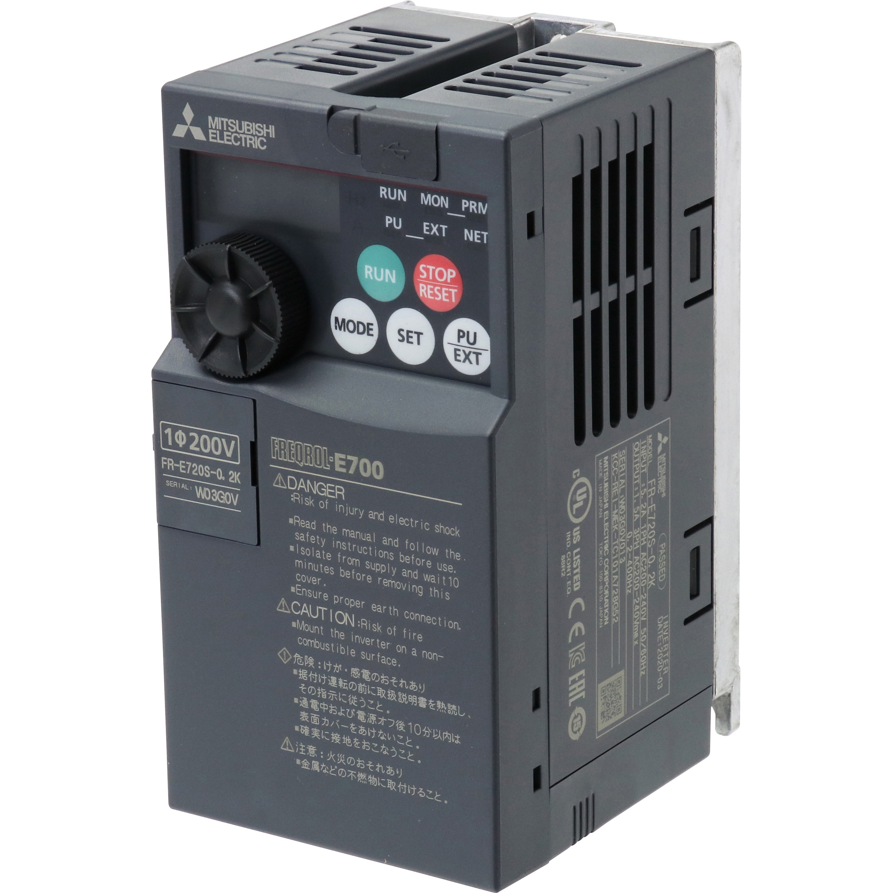 新品三菱電機FR-E720-1.5K AC200V3相インバータ 【公式通販】