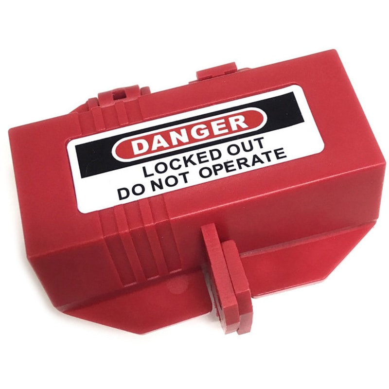 37046 コンセント/プラグロックアウトデバイス 1個 セーフラン安全用品