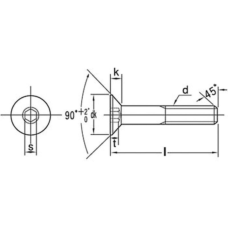 M14×50 六角穴付皿ボルト (ステンレス)(小箱) 大阪魂 全ねじ 呼びM14長