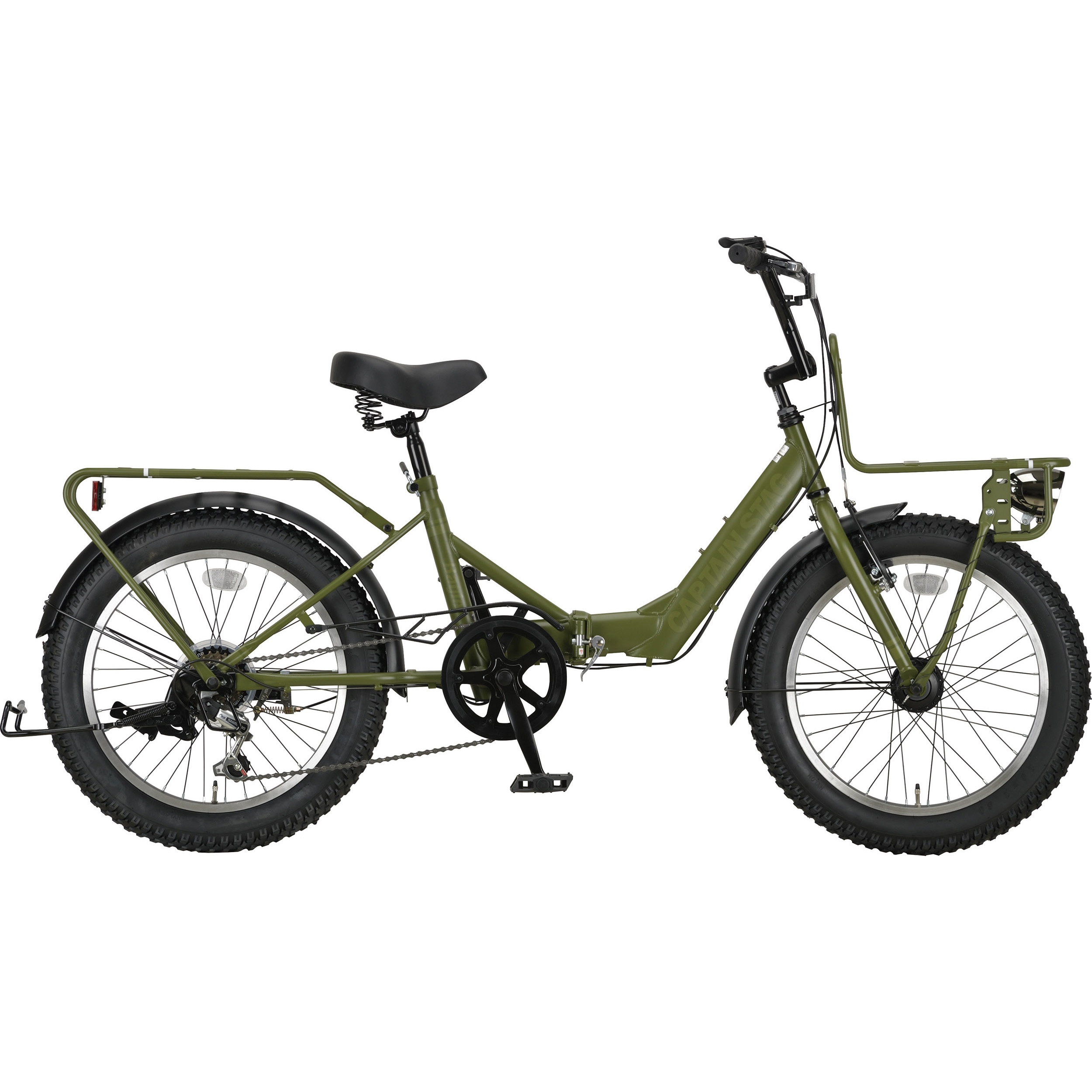 YG-1417 バーギー折りたたみ20インチ外装6段 CAPTAIN STAG アーミー