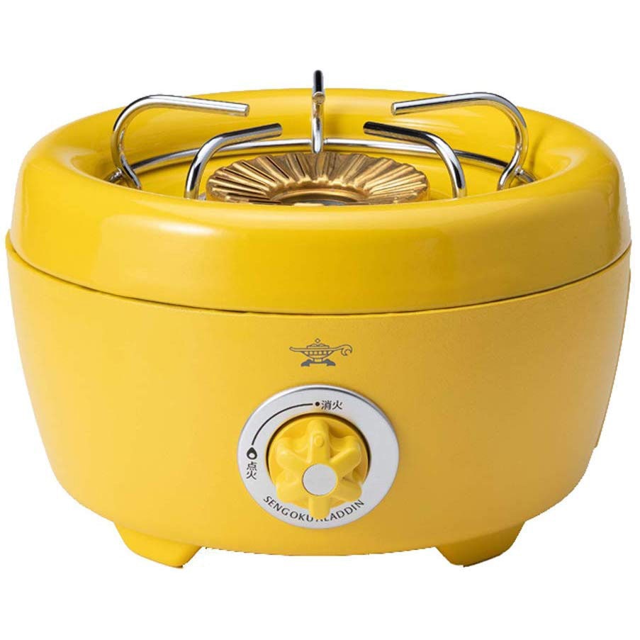 SAG-HB01(Y) ポータブルガスカセットコンロ ヒバリン Aladdin イエロー