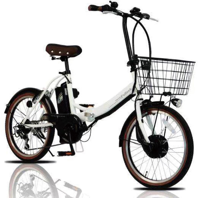 TDN-206-W 折り畳み電動アシスト自転車 TDN-206【簡易組立必要