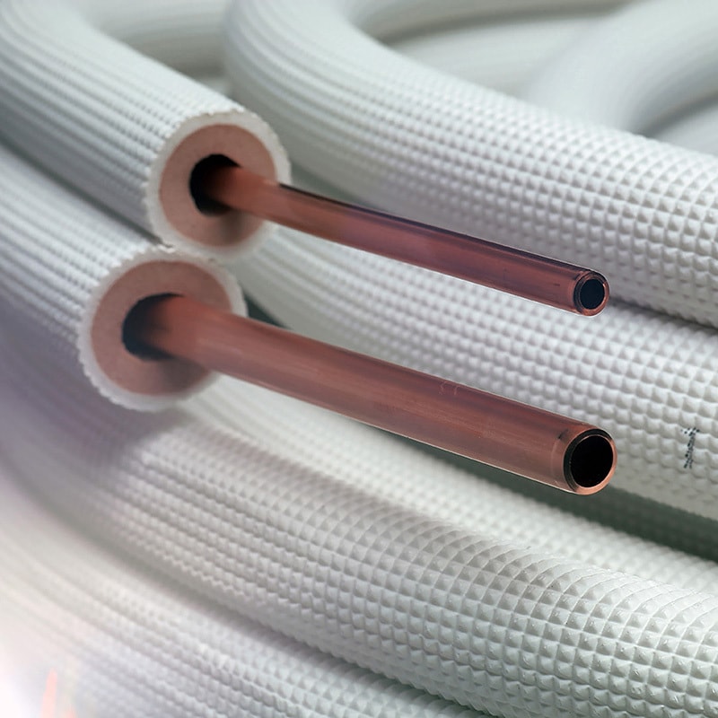 SH-2320 エアコン工事用被覆銅管(ペア配管20m巻き) 1個 星朋商工