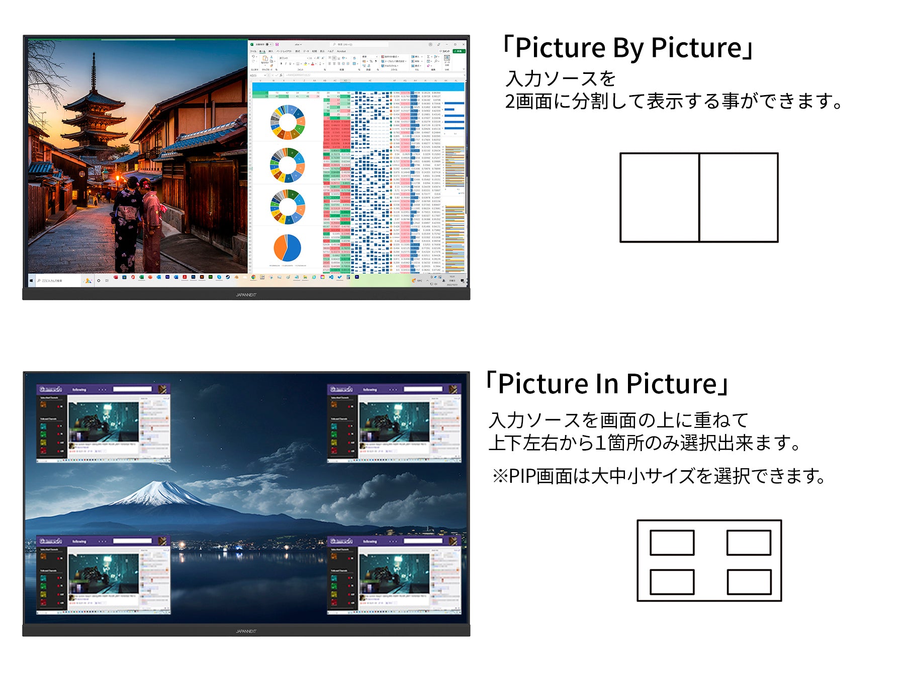 JAPANNEXT 28インチ 4K(3840x2160)解像度 144Hzリフレッシュレート対応