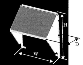 防雪フード（別売部品）の寸法・重量│エアコン│サポート・お