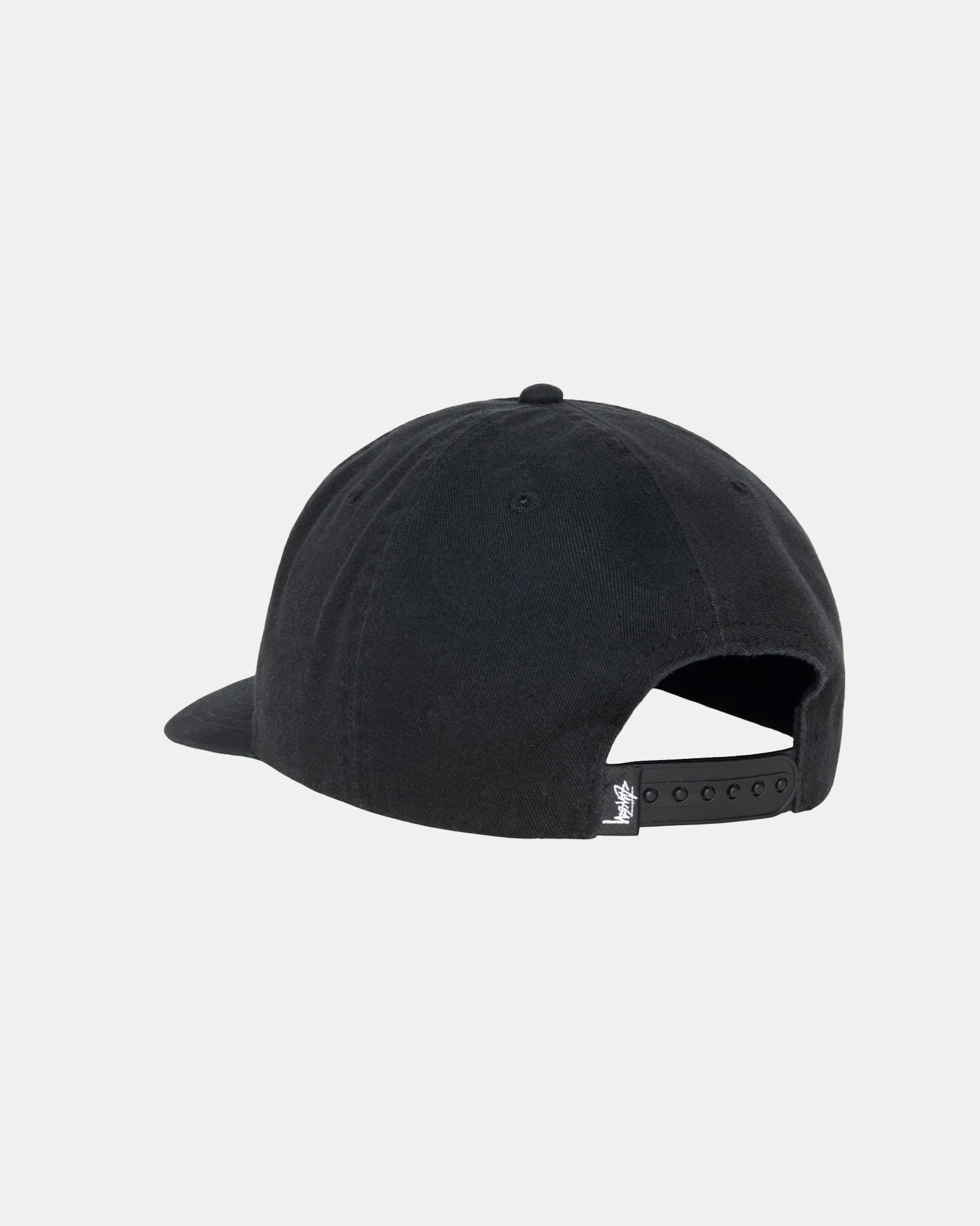Mid-Depth Big Stock Snapback – Shadow Black | Headwear | Stüssy Japan