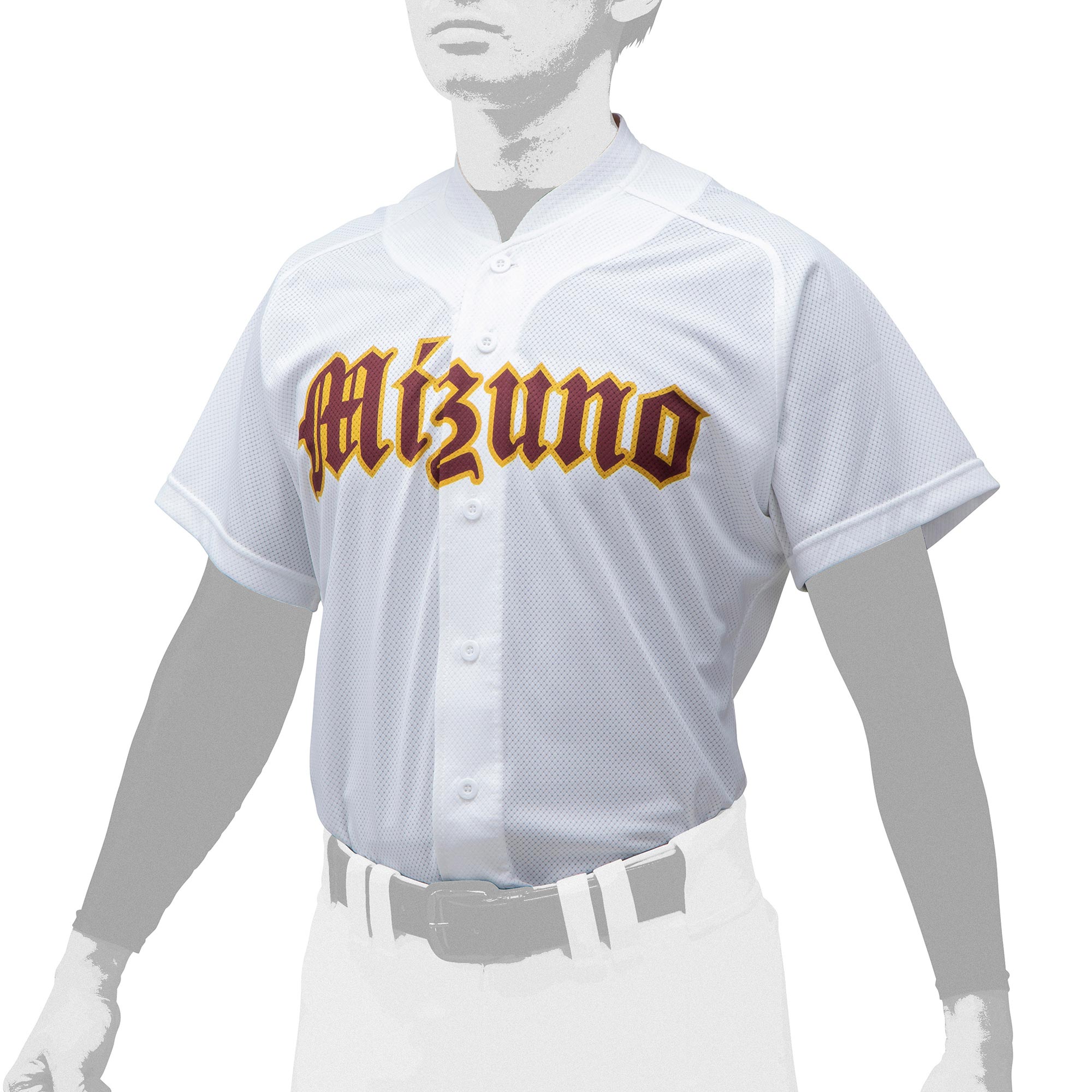 シャツ／オープンタイプ／小衿付(野球)|12JC0F44|ユニフォーム|野球