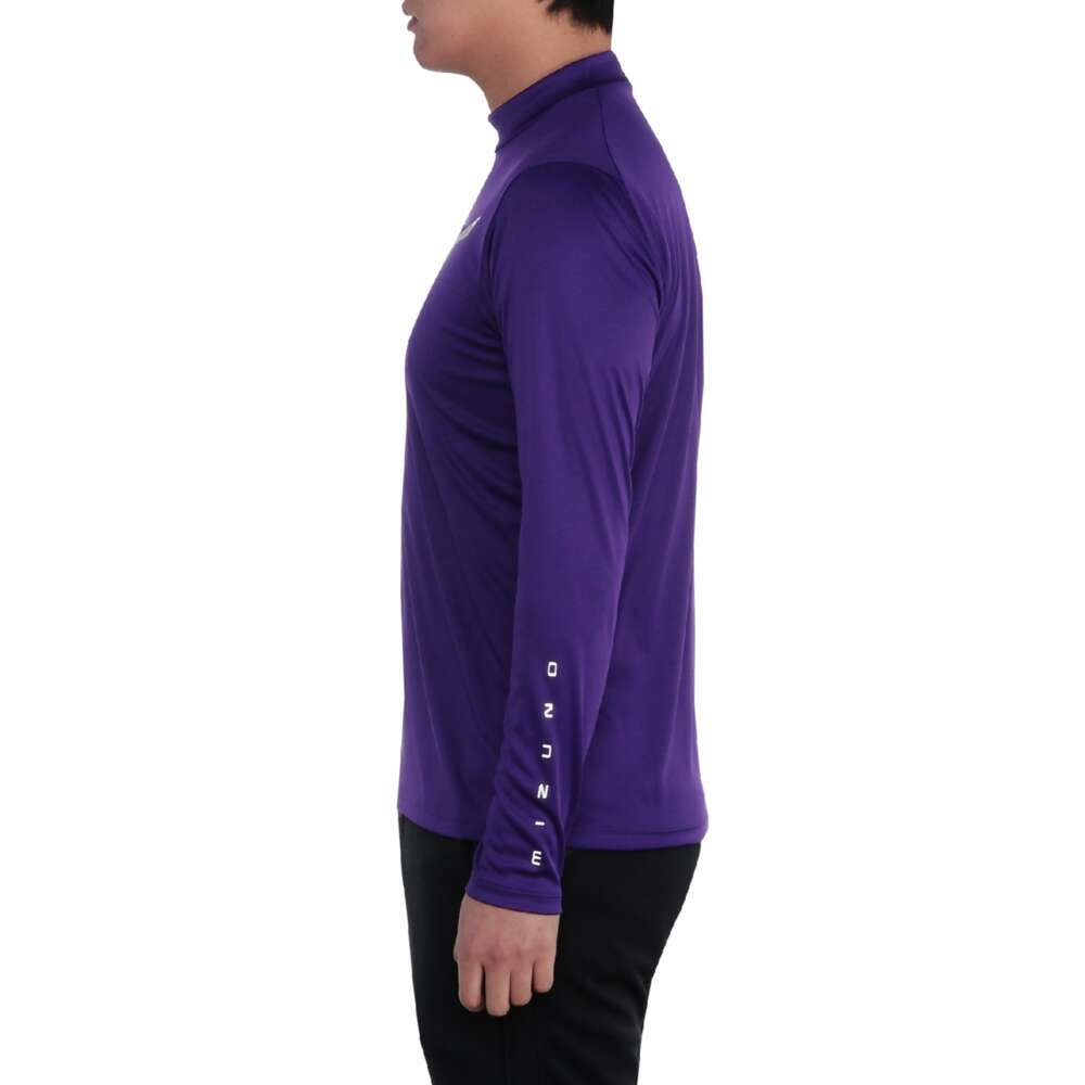 レイヤードセット(半袖ハーフジップシャツ／長袖モックネックシャツ