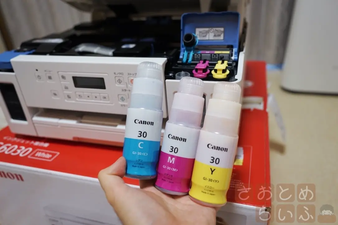 Canon G6030 ギガタンクプリンター 4色インク 印刷可能 ジャンク品