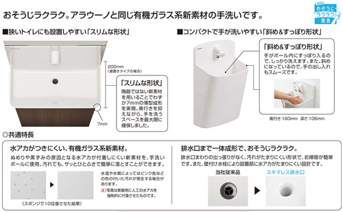 GHA8FC2JAP7｜パナソニックアラウーノ手洗い[ラウンドタイプ][ショート]
