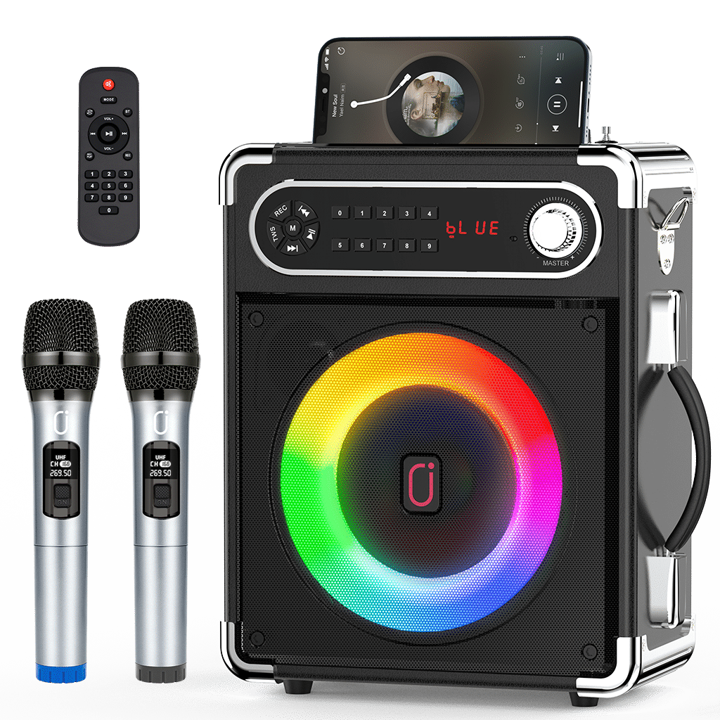 JYXLEDカラオケマシン|大人用カラオケマシン|ワイヤレスマイク