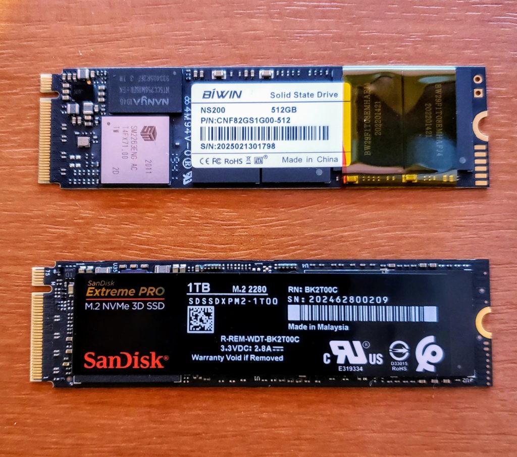 片面実装の内蔵SSD（NVMe）一覧 | 鴨屋