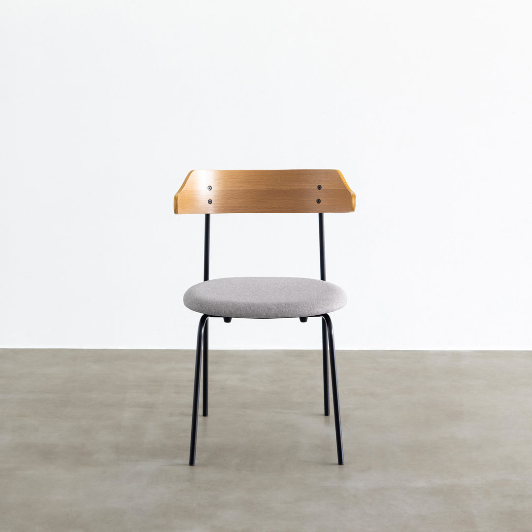 Simple - Modern ダイニングチェア 曲線 × プライウッド（ファブリック