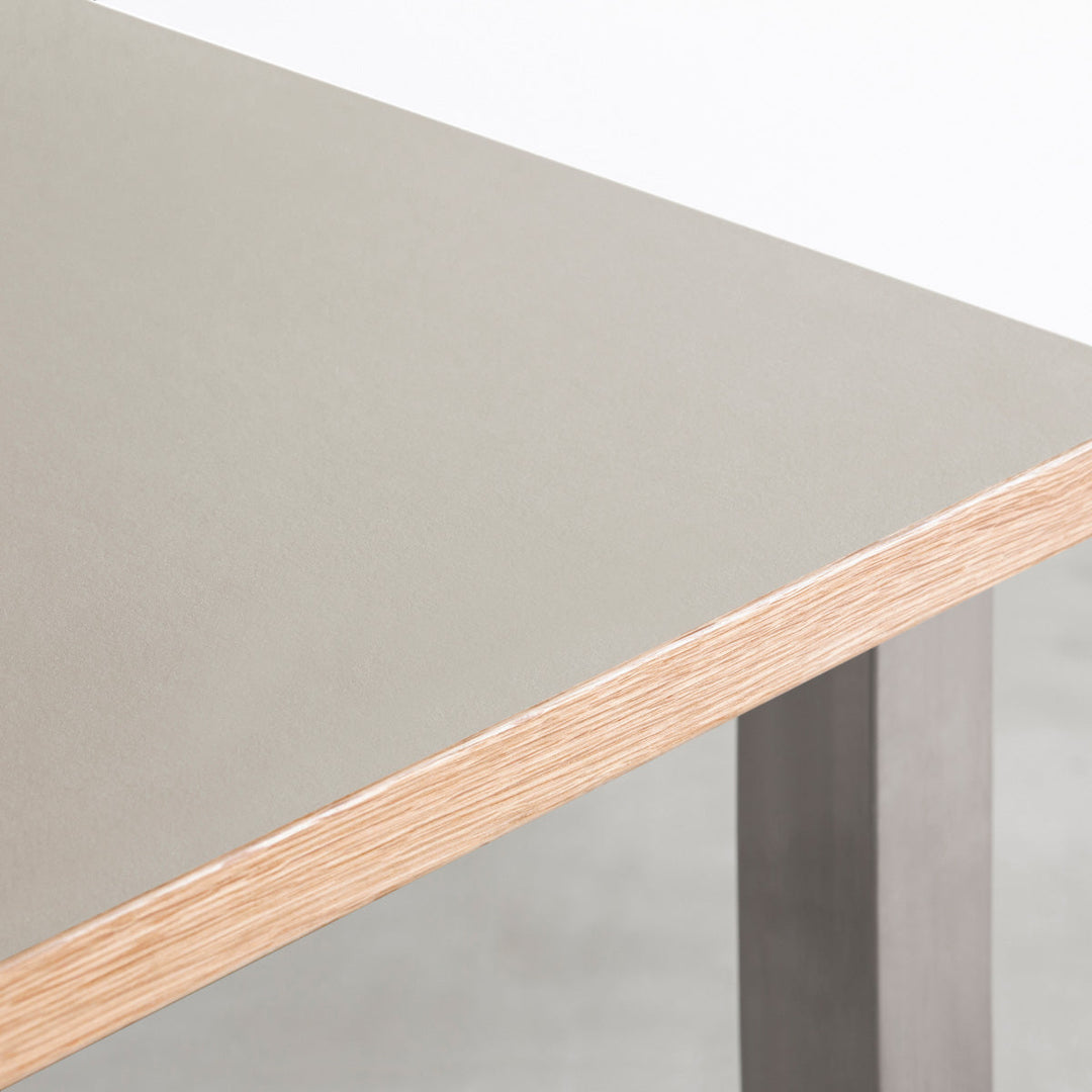 THE TABLE / リノリウム ベージュ・グレー系 × Stainless × W181