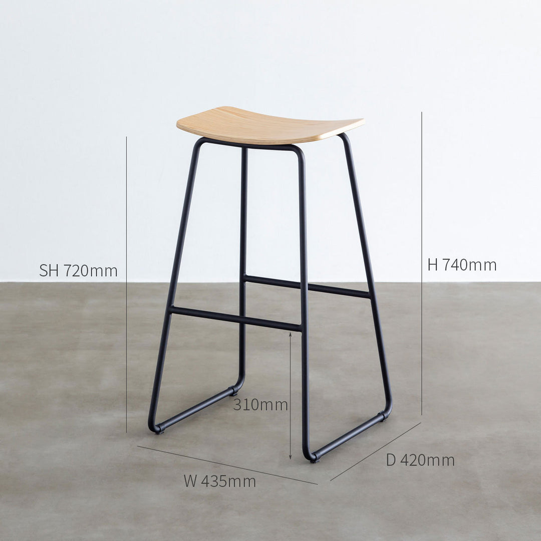 Simple - Curve ハイスツール スチール脚 – KANADEMONO