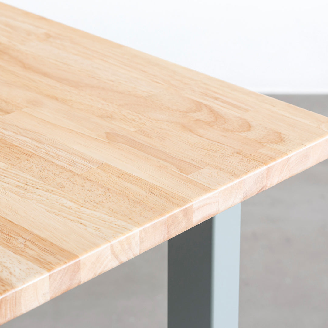 THE TABLE / ラバーウッド ナチュラル × Colored Steel 全8色 NATURE