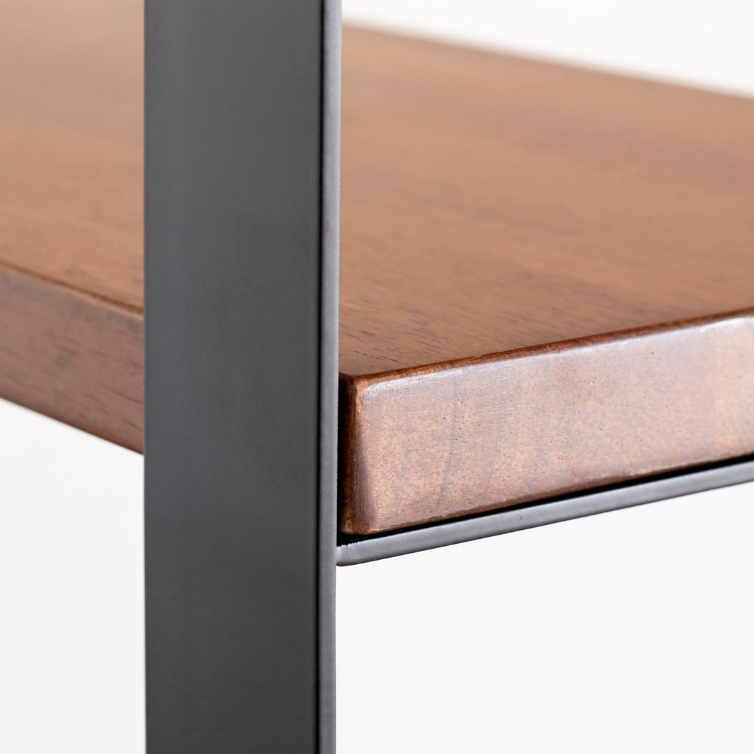 THE SHELF / ラバーウッド ブラウン × Black Steel – KANADEMONO