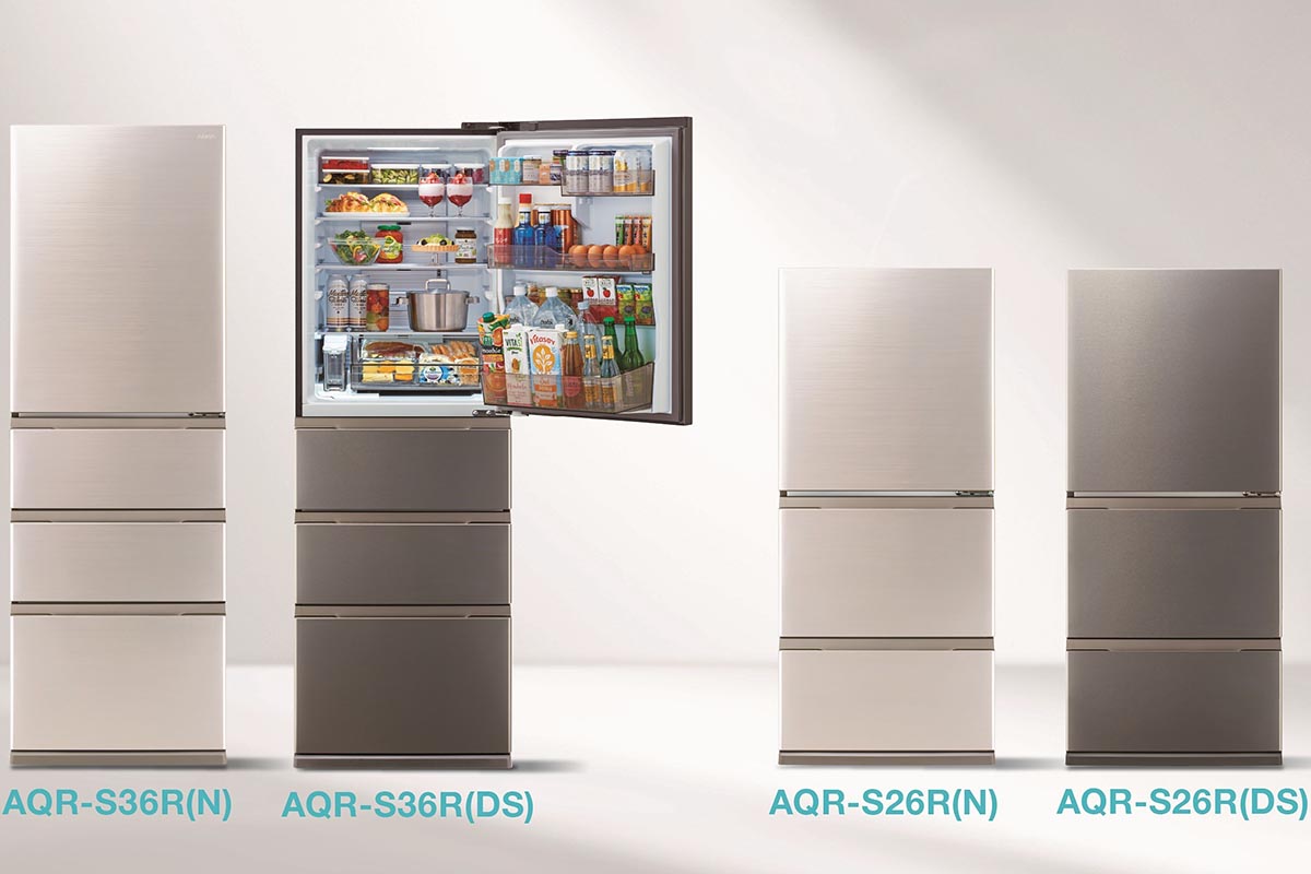 アクア、真ん中冷凍室が使いやすい省エネ冷蔵庫 - 家電 Watch