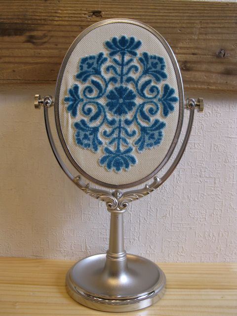 資生堂◇花椿会◇ミラー◇新品◇唐草模様◇アンティーク◇デッド