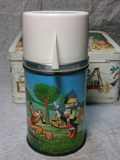 ミッキーマウスクラブランチボックス・水筒付きホワイトサーモス