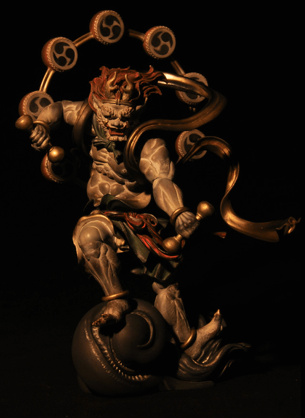 タケヤ式自在置物 KT-EX06 雷神 復刻彩色【白】｜KTプロジェクト｜海洋堂