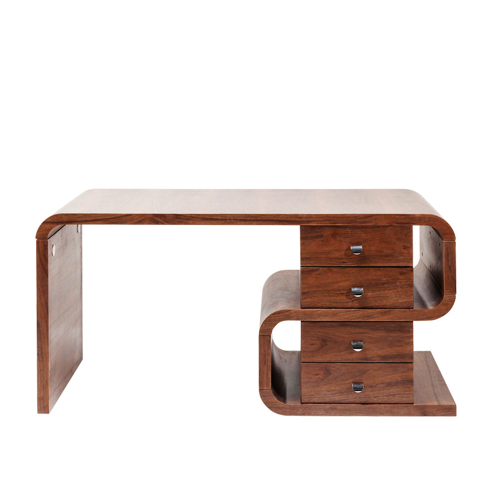 ソフトスネークウォールナット 150x70cm デスク - デスク・机の通販