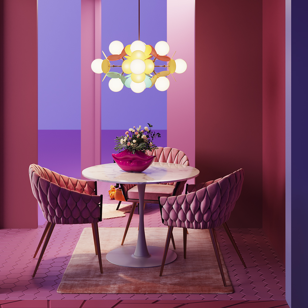 ノット モーヴ アームチェア * - ダイニングチェアの通販 ｜【KARE