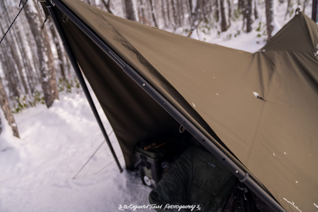 BUNDOK(バンドック)ソロティピー1TC フロントフラップの二股化