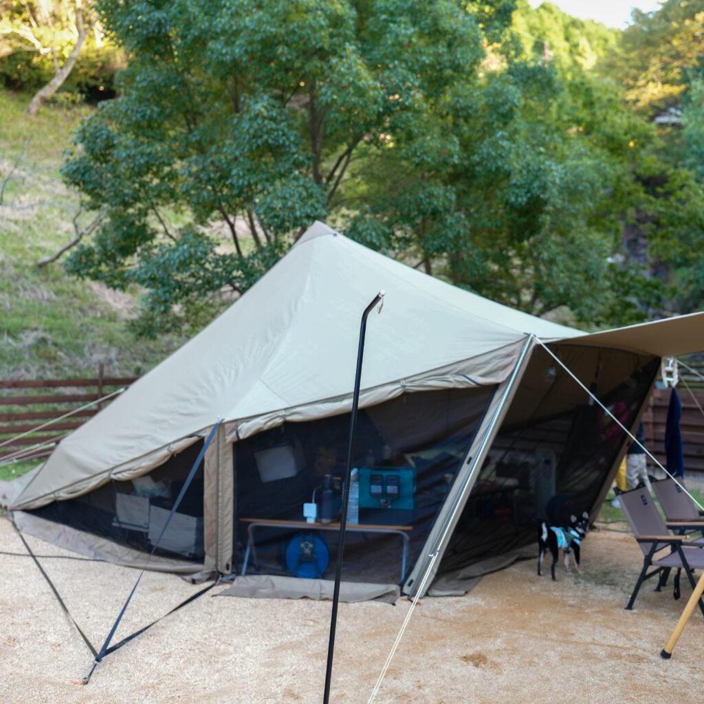 ゼインアーツ ウータLレビュー TC大型ワンポール 坊主キャンパー