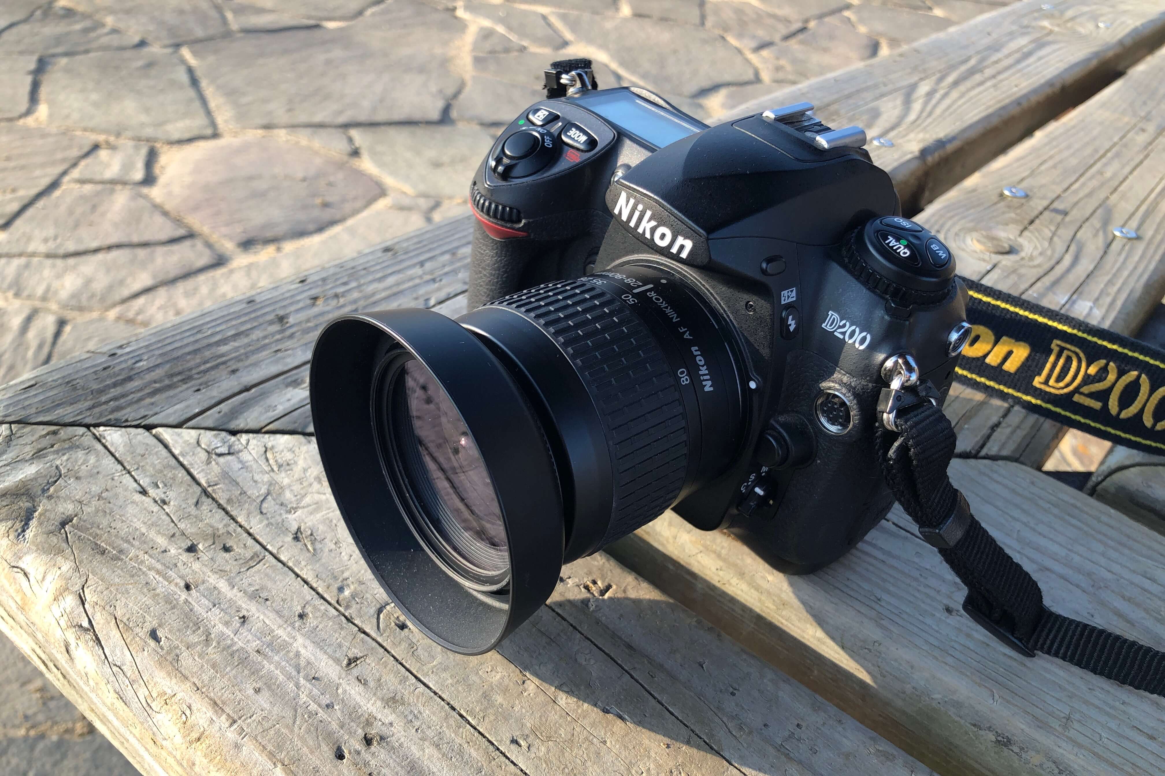 AF 28-80mm f3.3-5.6G、CCD機のNikon D200につけて試し撮りしてみた