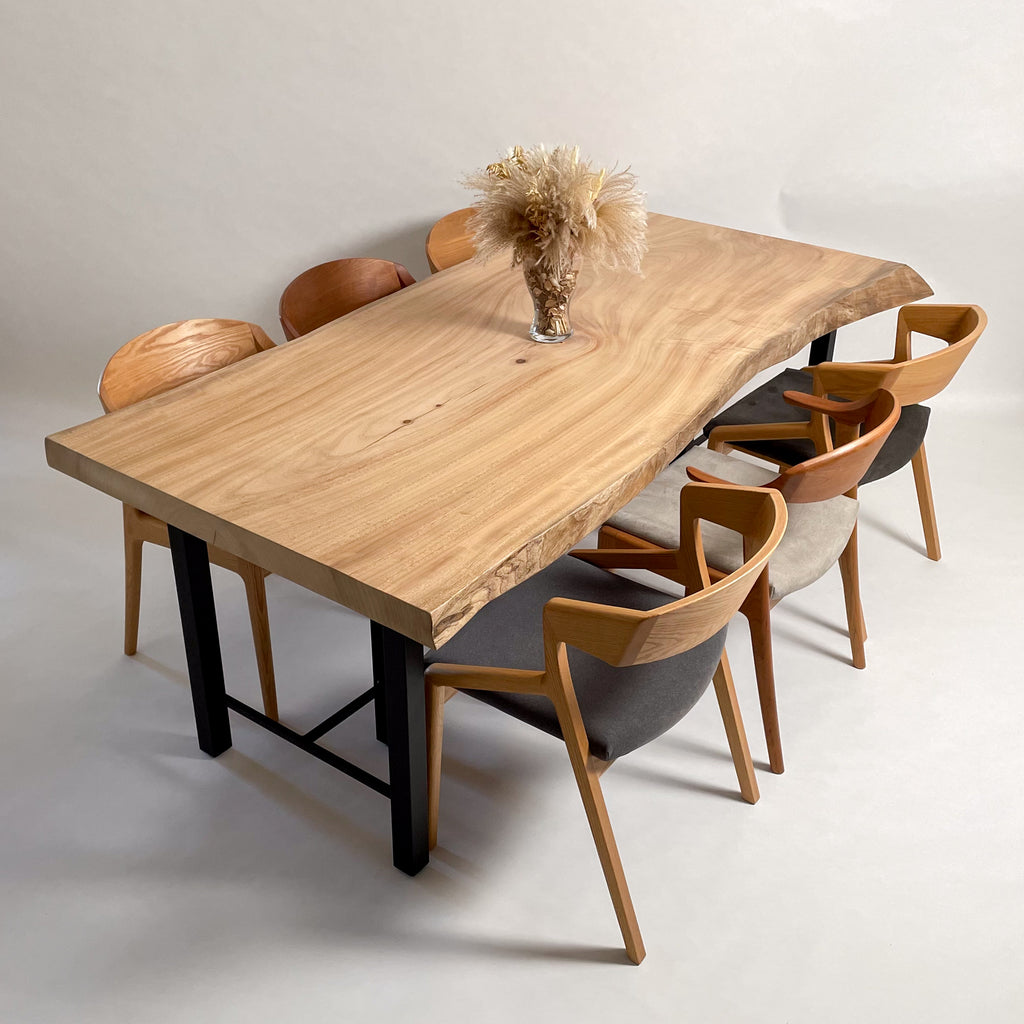 KIDOMEIMOKU 楠一枚板ダイニングテーブル｜200cm(6人掛け) – 【公式