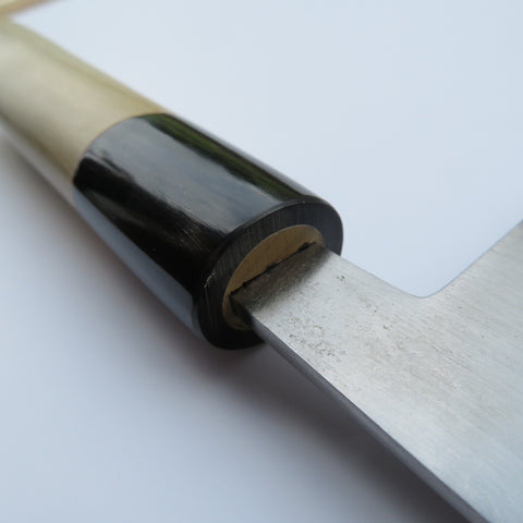 WH ステンレス鋼 菜切包丁＜朴水牛柄＞ – 菊一文珠四郎包永（きくいち