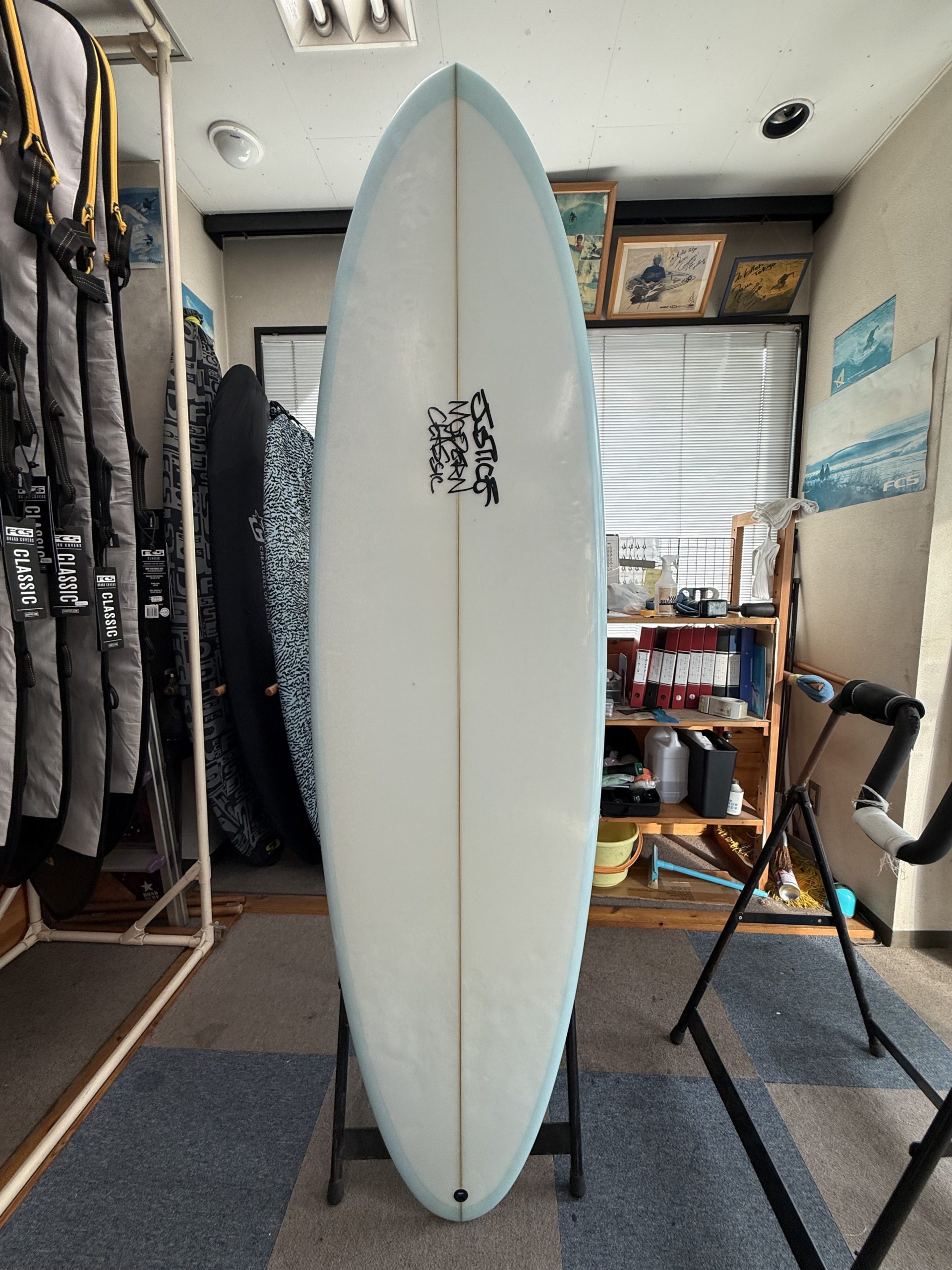 中古】JUSTICE surfboard MODERN CLASSIC MIDFUN model(6'6 × 21 1/4