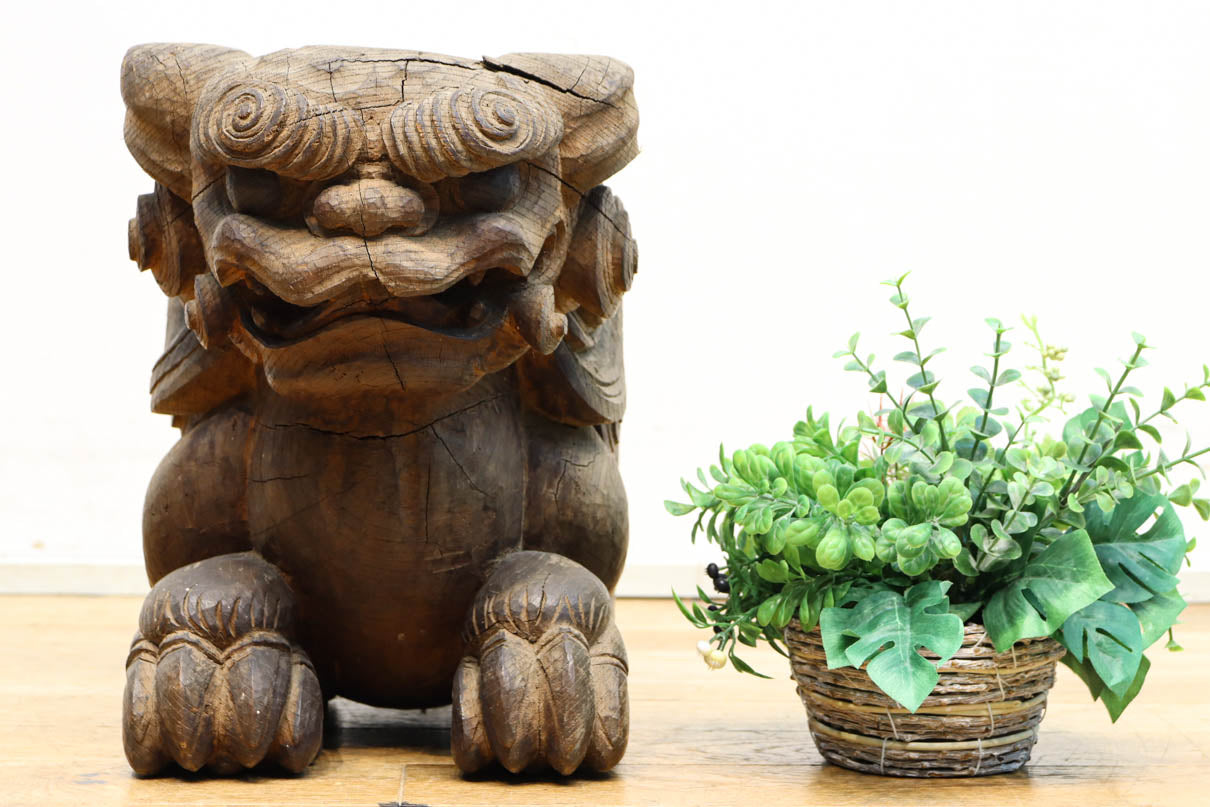 勇ましく重厚な佇まいの獅子の木鼻 DC6860 – 古福庵 [ KOFUKUAN