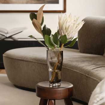 オレフォス Squeeze フラワーベース スモークブラウン L フラワー