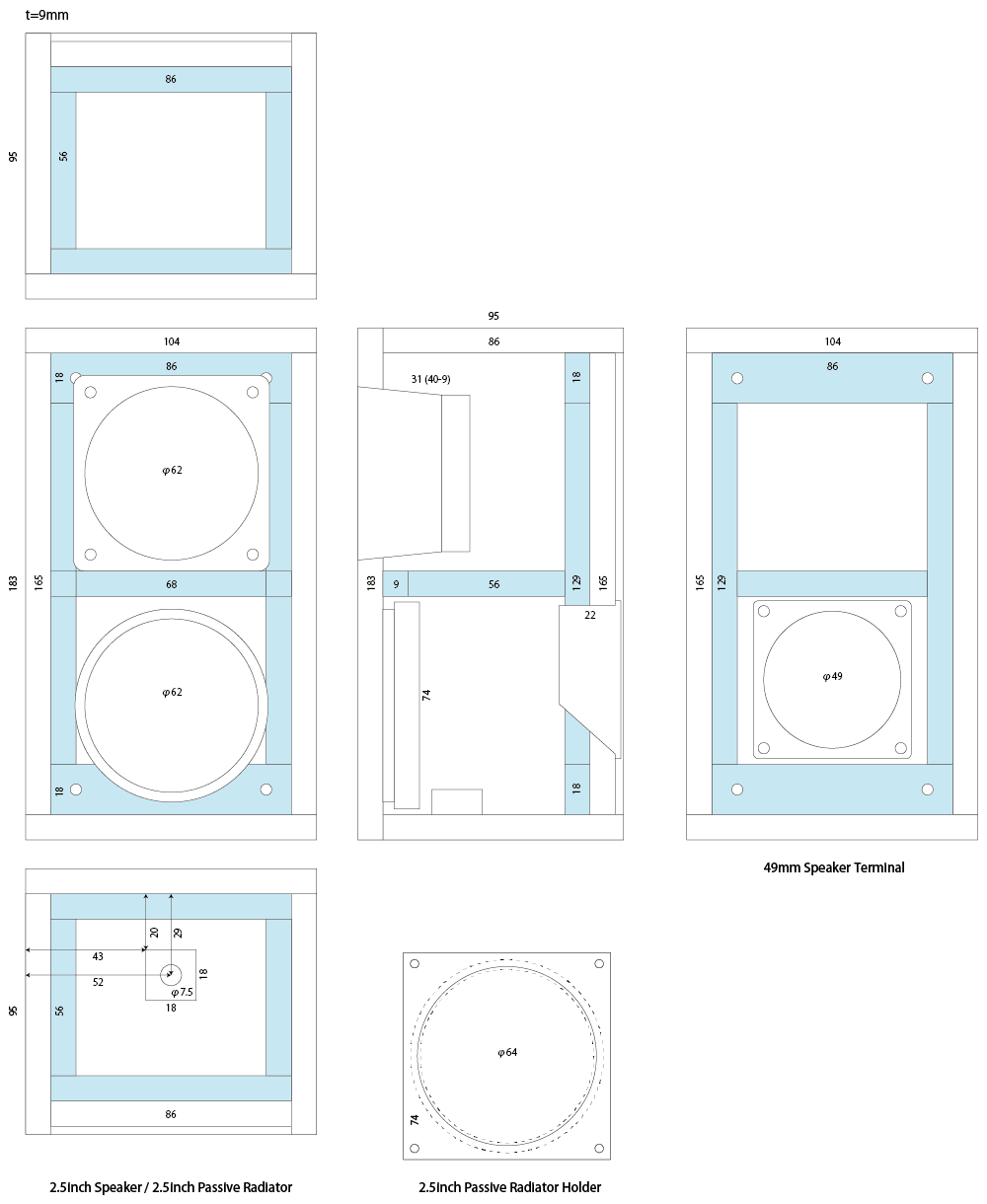 自作スピーカー3：#1 エンクロージャーの設計と部品加工 – 新たまねぎ小屋