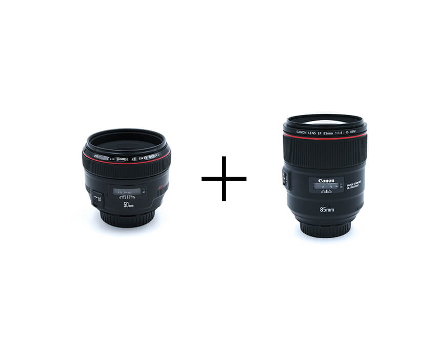 Canon とろけるボケ単焦点レンズセット EF50mm F1.2 + EF85mm F1.4