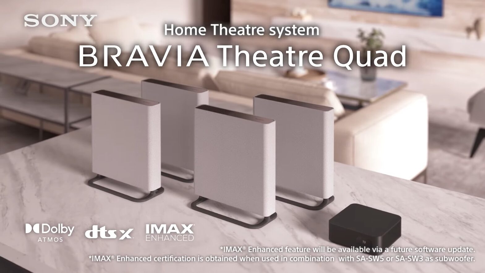 最新ホームシアターシステムBRAVIA Theater Quad「HT-A9M2」、6月1日