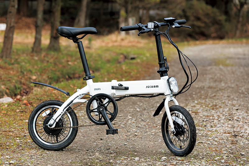 キャンプ場での移動に最適！ 電動アシスト付き折りたたみ自転車 JECHAM