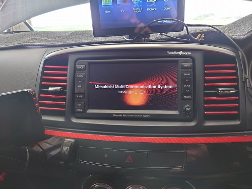 ランサー エボリューションⅩ】MMCSナビ Rockford仕様でも純正機能を