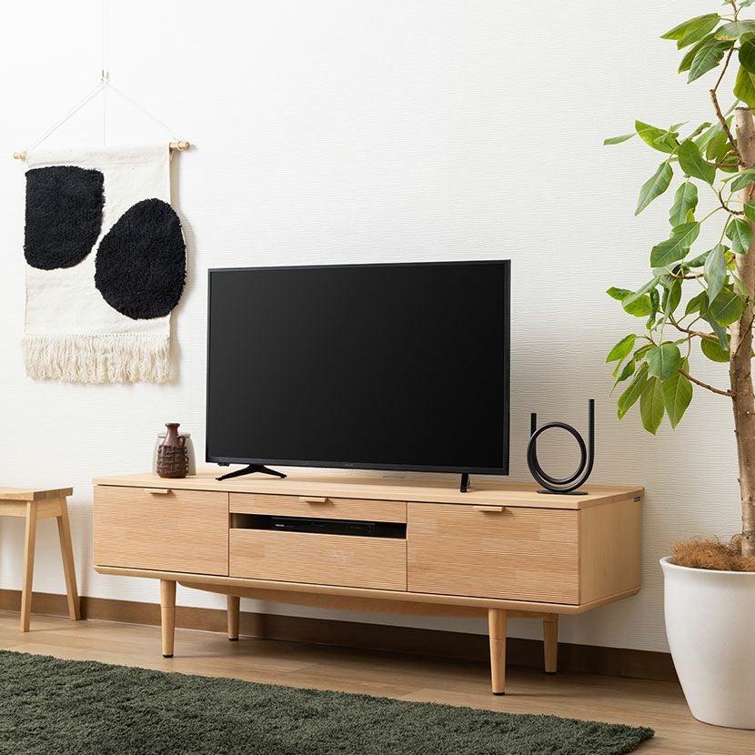 設置無料】カリモク 幅152cm 木製 テレビボード 日本製 高さ調節可能