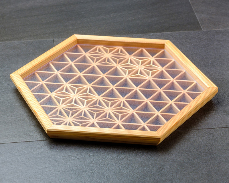 大湊文吉商店 六角組子おぼん JAC-OBS-505-07 – kurokigoishiten