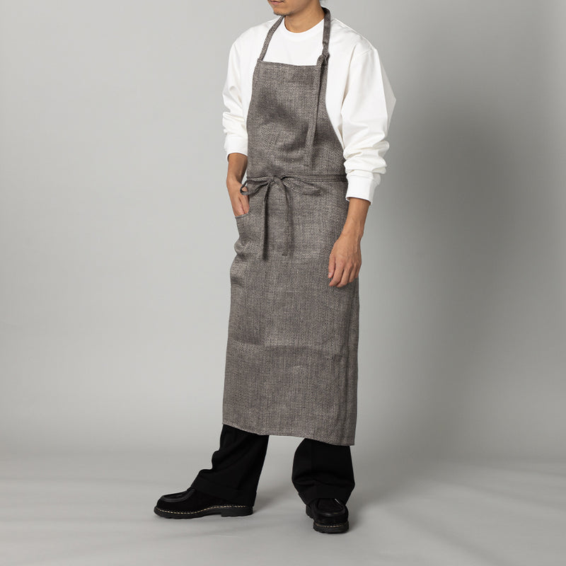 LINEN&DECOR× kuros'別注品 ヘリンボーンエプロン – kuros.style