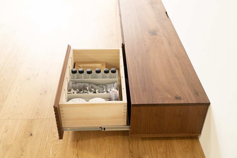 サイズオーダー可】天然木、無垢材使用テレビボード 風雅／FUUGA-W2400